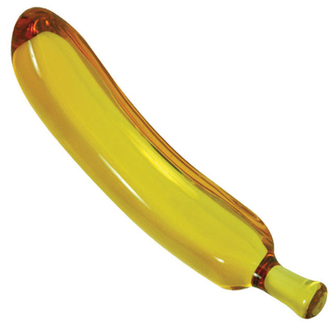 Glass Gem Amber Banana